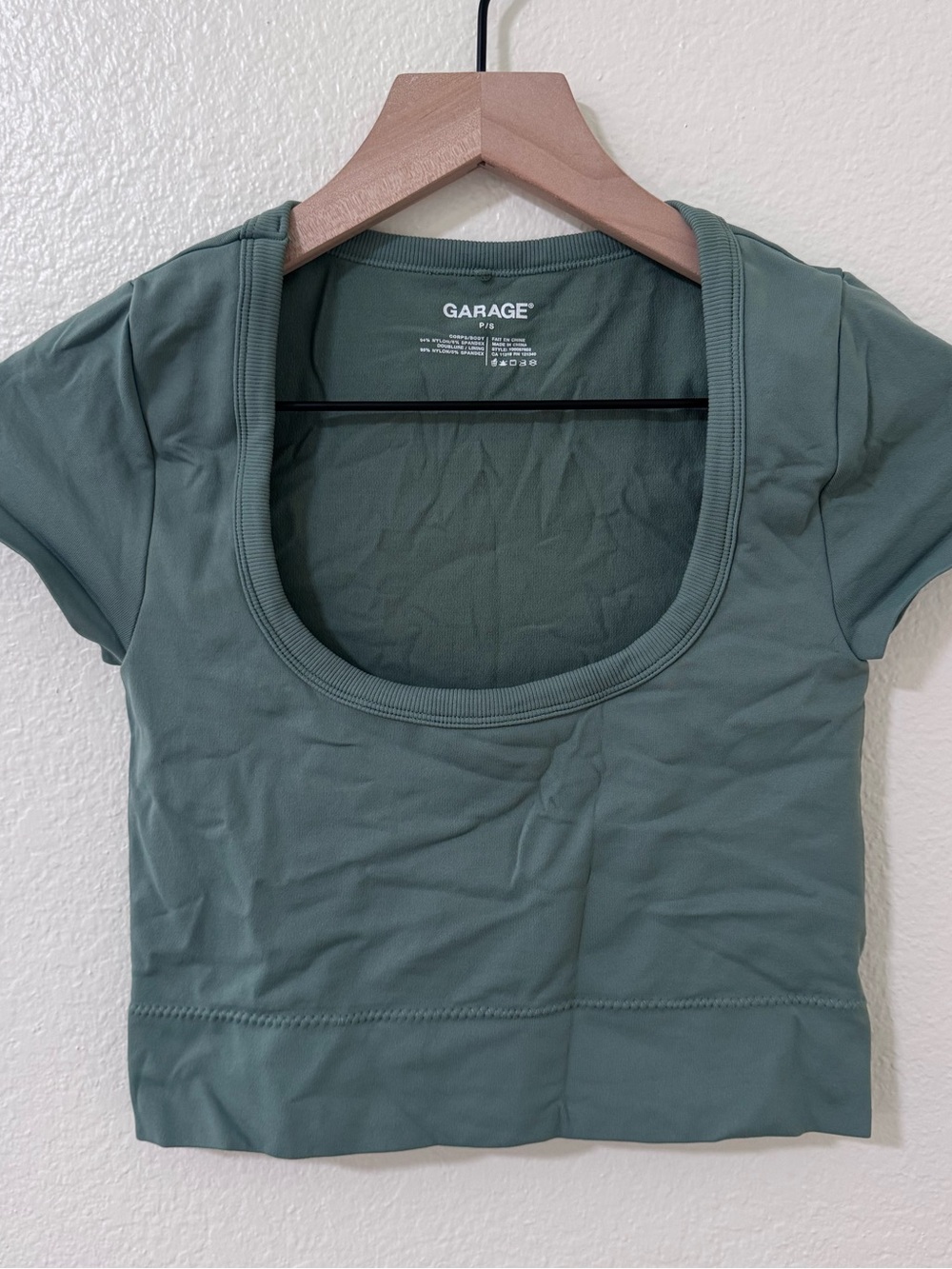 Garage Sage Scoop Neck Crop Top